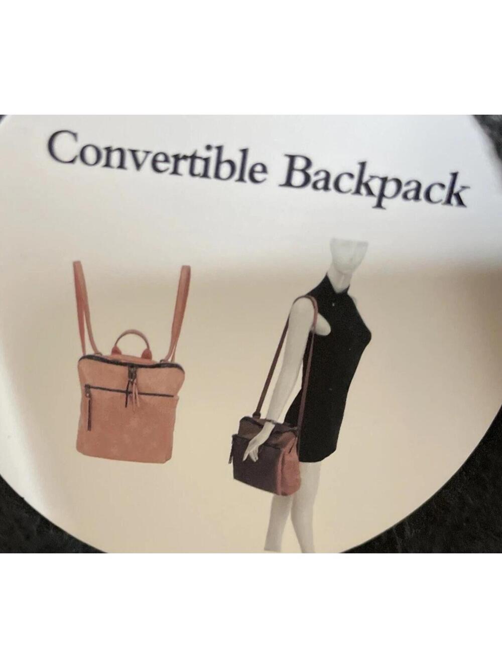 Vegan Leather Women’s Backpack Purse - Stylish Convertible Travel Bag NEW - Picture 15 of 15